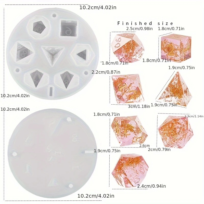 1setsilicone resin die molds ， - Resin Art Guide recension och pris