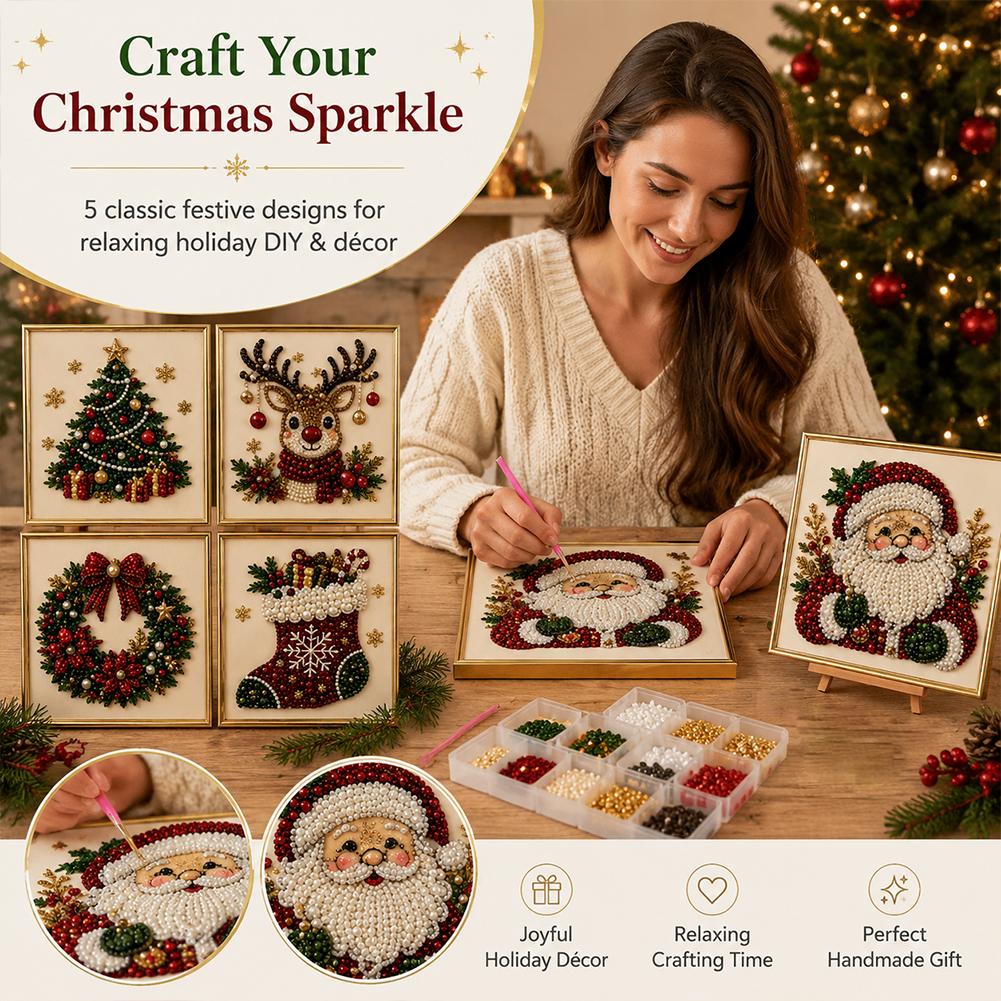 Christmas Santa Claus Pearl Ar - Resin Art Diy recension och pris