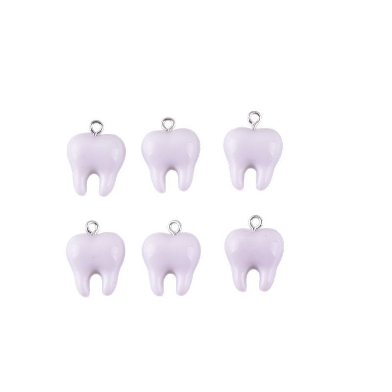 10pcs Cute White Teeth Resin P - Resin Art Gift Ideas recension och pris