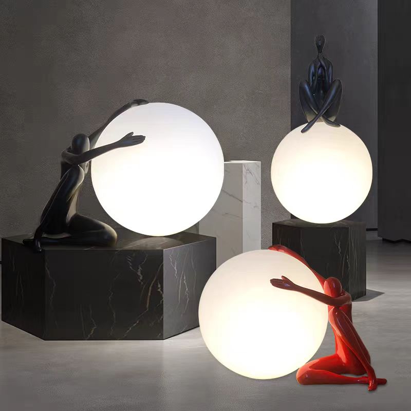 Nordic Art Floor Lamp Abstract - Resin Art In Floor recension och pris