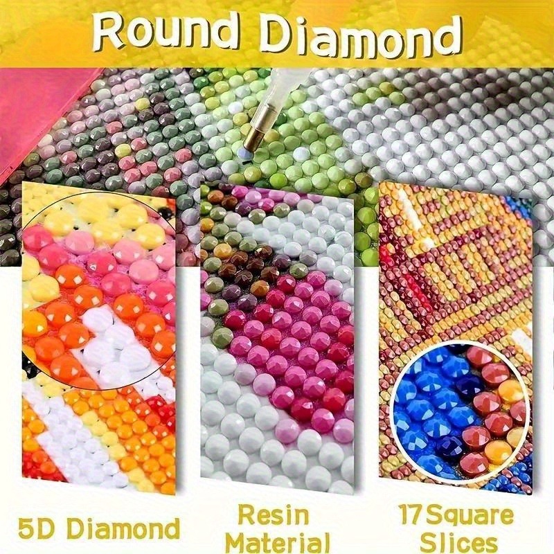 2D flat Retro Diamond Art, vin - Resin Art Meaning recension och pris