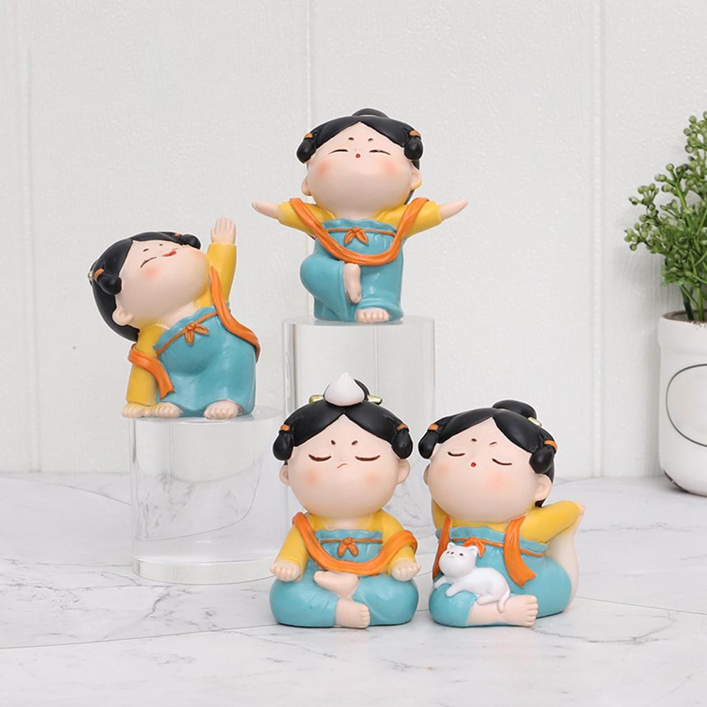 Cute Chinese Lady Yoga Statue  - Resin Art Studio recension och pris