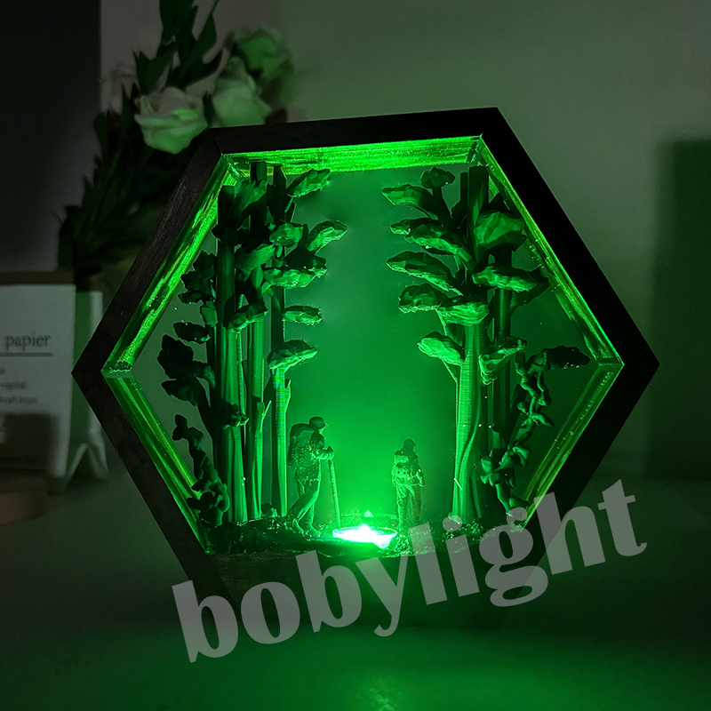 Hiker Figure Table Resin Lamp  - Resin Artist recension och pris