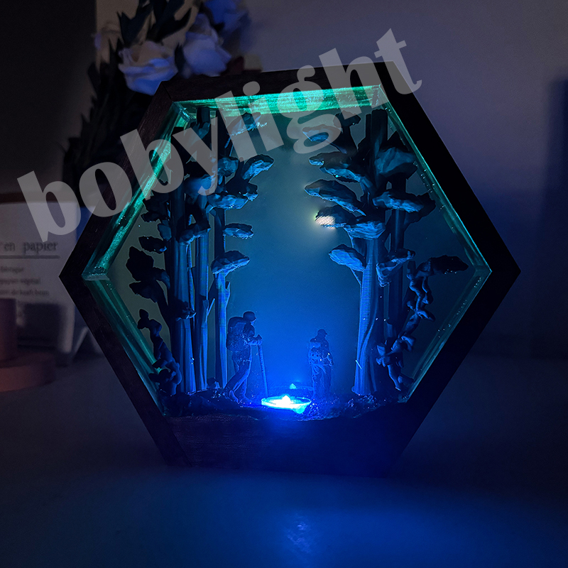 Hiker Figure Table Resin Lamp  - Resin Artist recension och pris