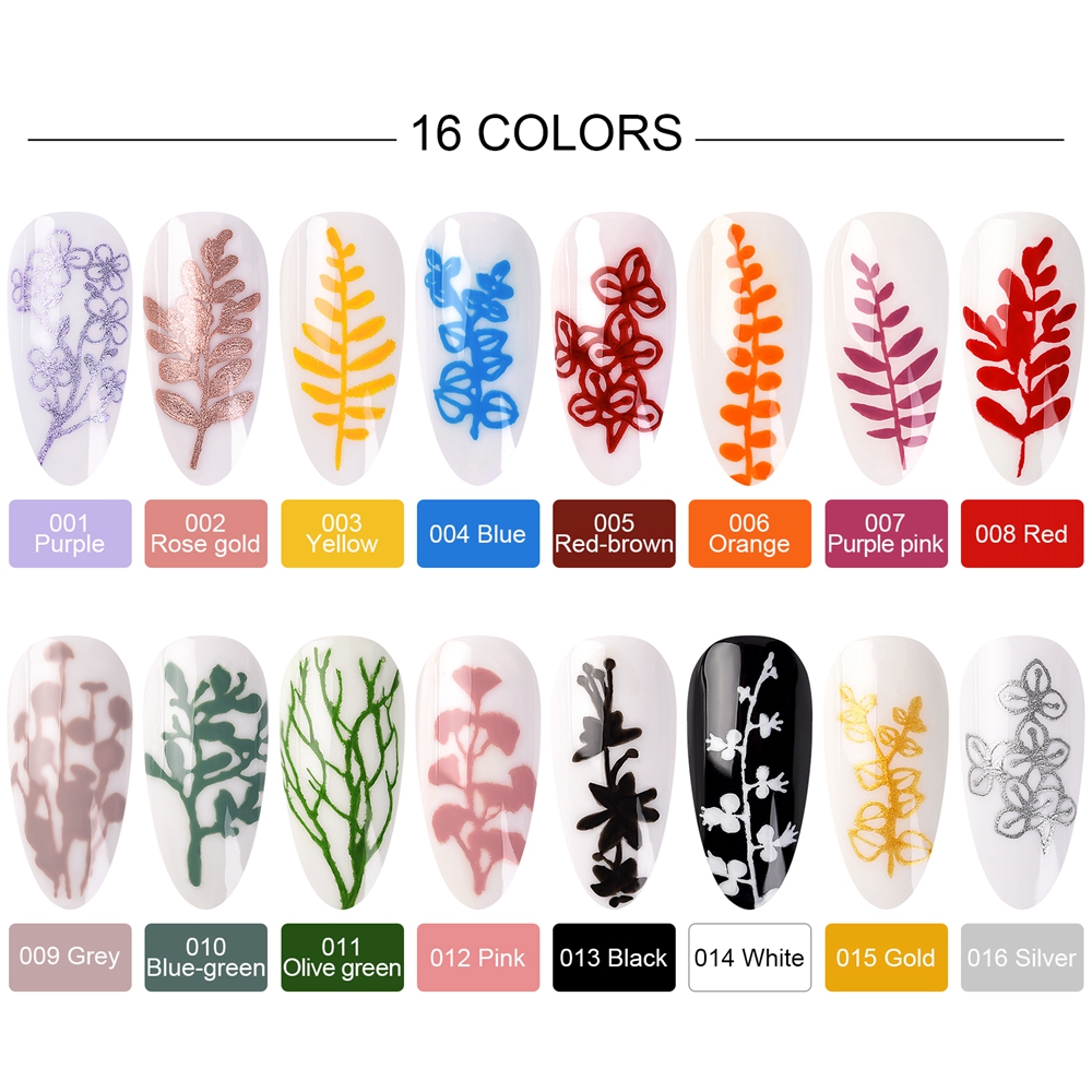 KADS Stamping Gel Polish 8ml G - Resin Art Youtube recension och pris