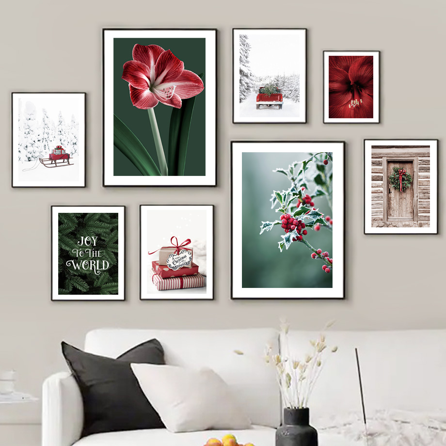 Poster Christmas Sleigh Red Ma - Resin Art Images recension och pris