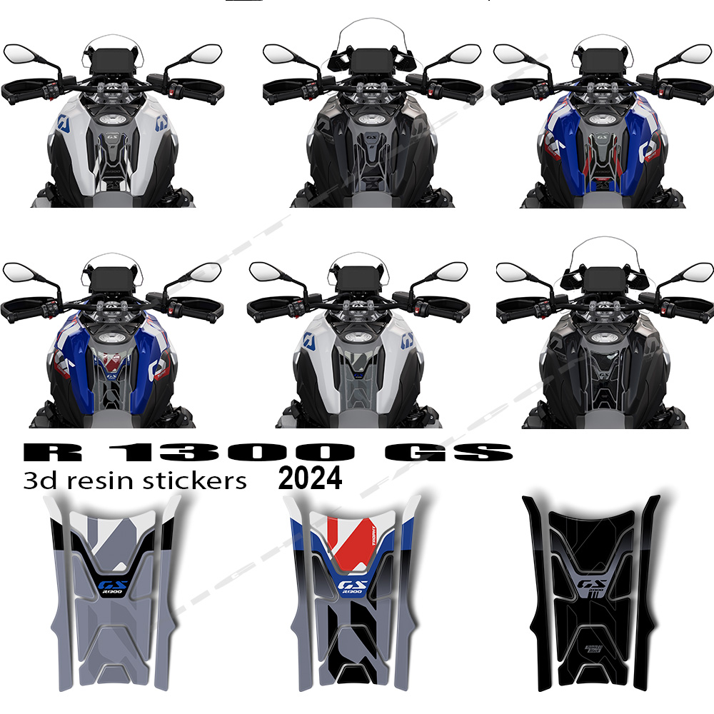 For BMW R 1300 GS Triple Black - Resin Art Sticker recension och pris