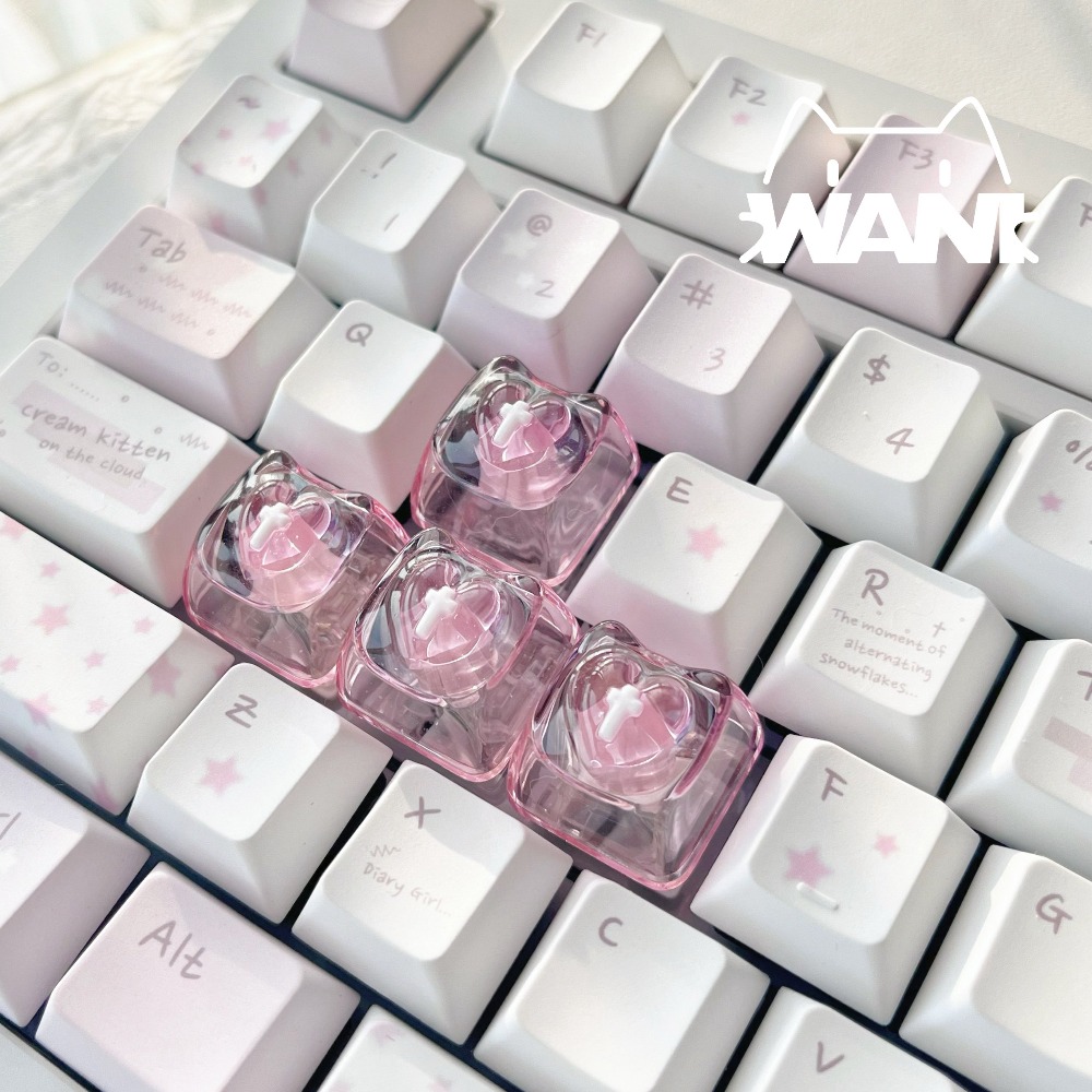 Love Cute Keycaps Transparent  - Resin Art Love recension och pris
